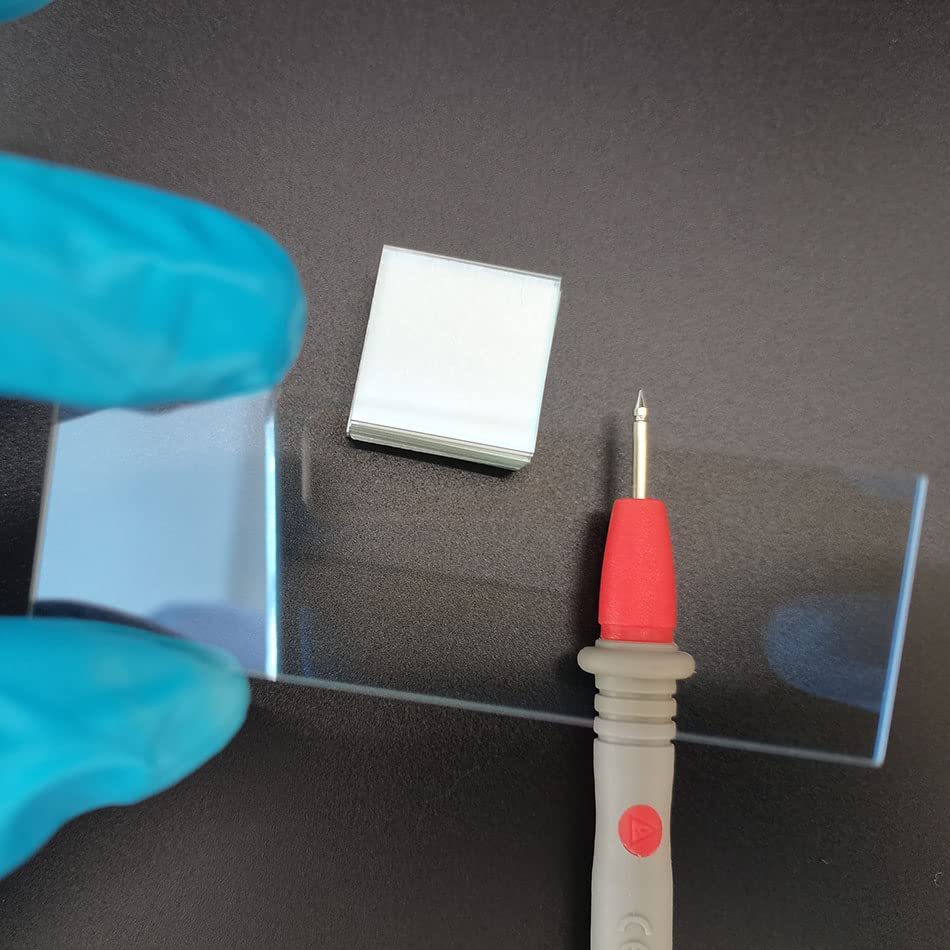 Image of ITO Coated Conductive Glass 25mmx75mm Sheets Cover Slides superconducting Low Resistance <10 ohm /sq (13 Pcs)