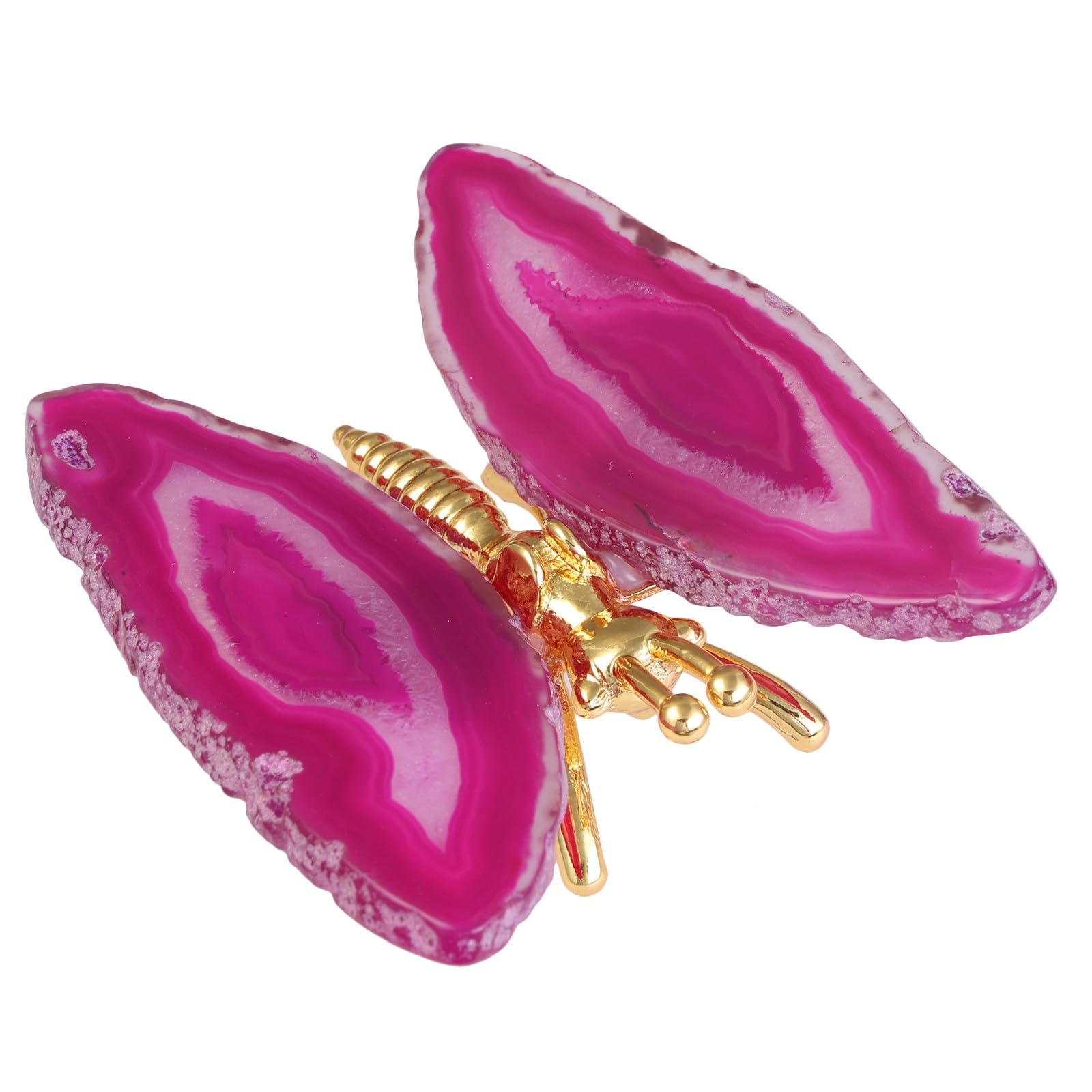 Figurines de papillon en agate géode idée cadeau décoration bureau
