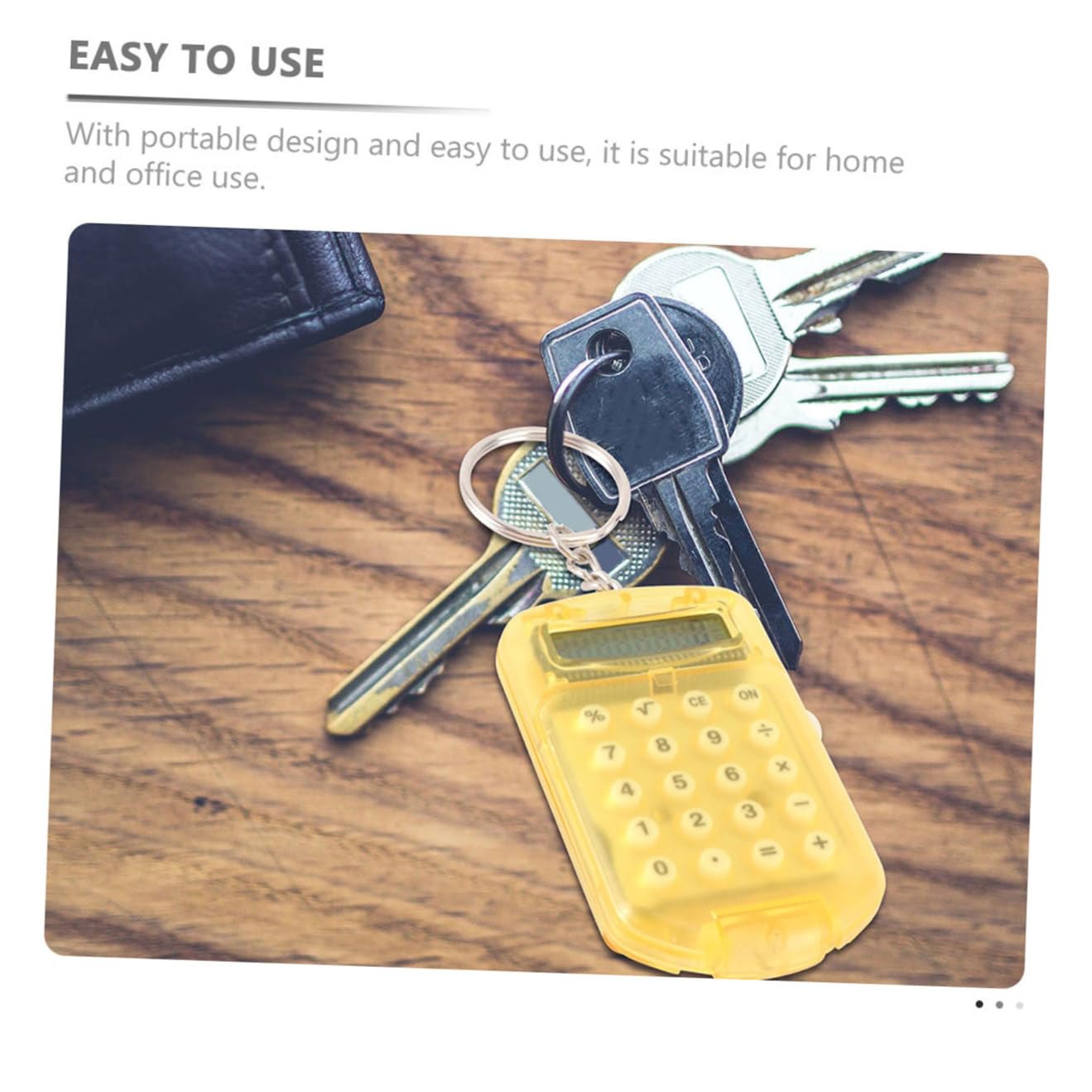 DOITOOL Calculadora De Bolsillo Abatible con Llaveros Mini Calculadora para Estudiantes Y Diseño Práctico Y Portátil para Casa Escuela Y Oficina Piezas X 4