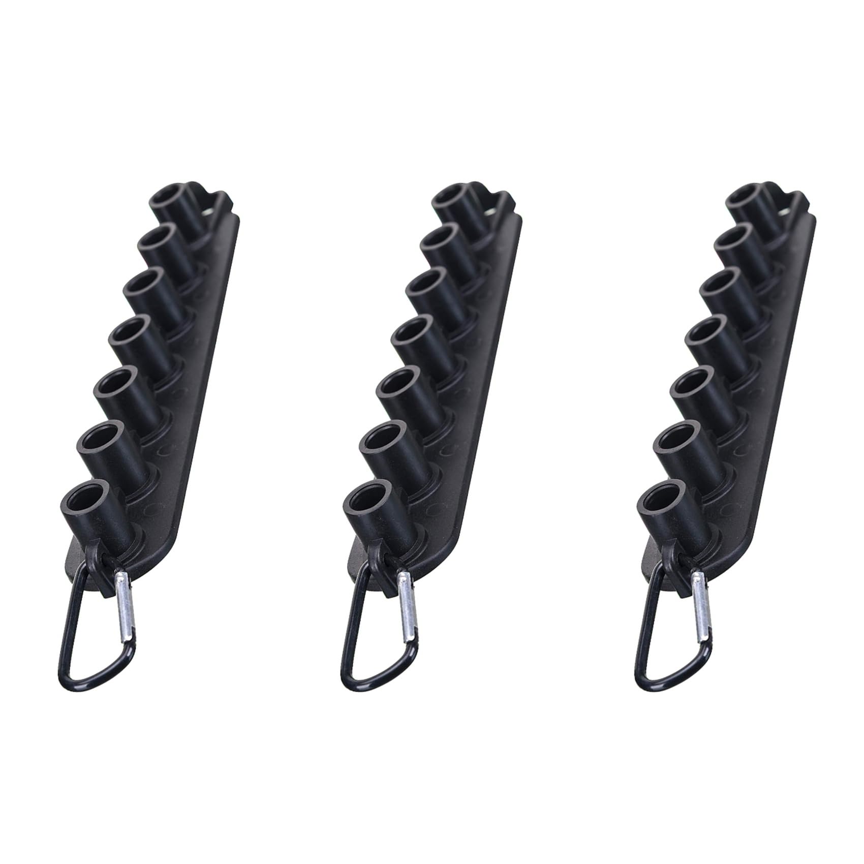 Qarmijaer 3X Pressure Washer Nozzle Holder, Holds 7 Nozzle Tips With 1/4 Inch Quick Connect(Without Nozzles)