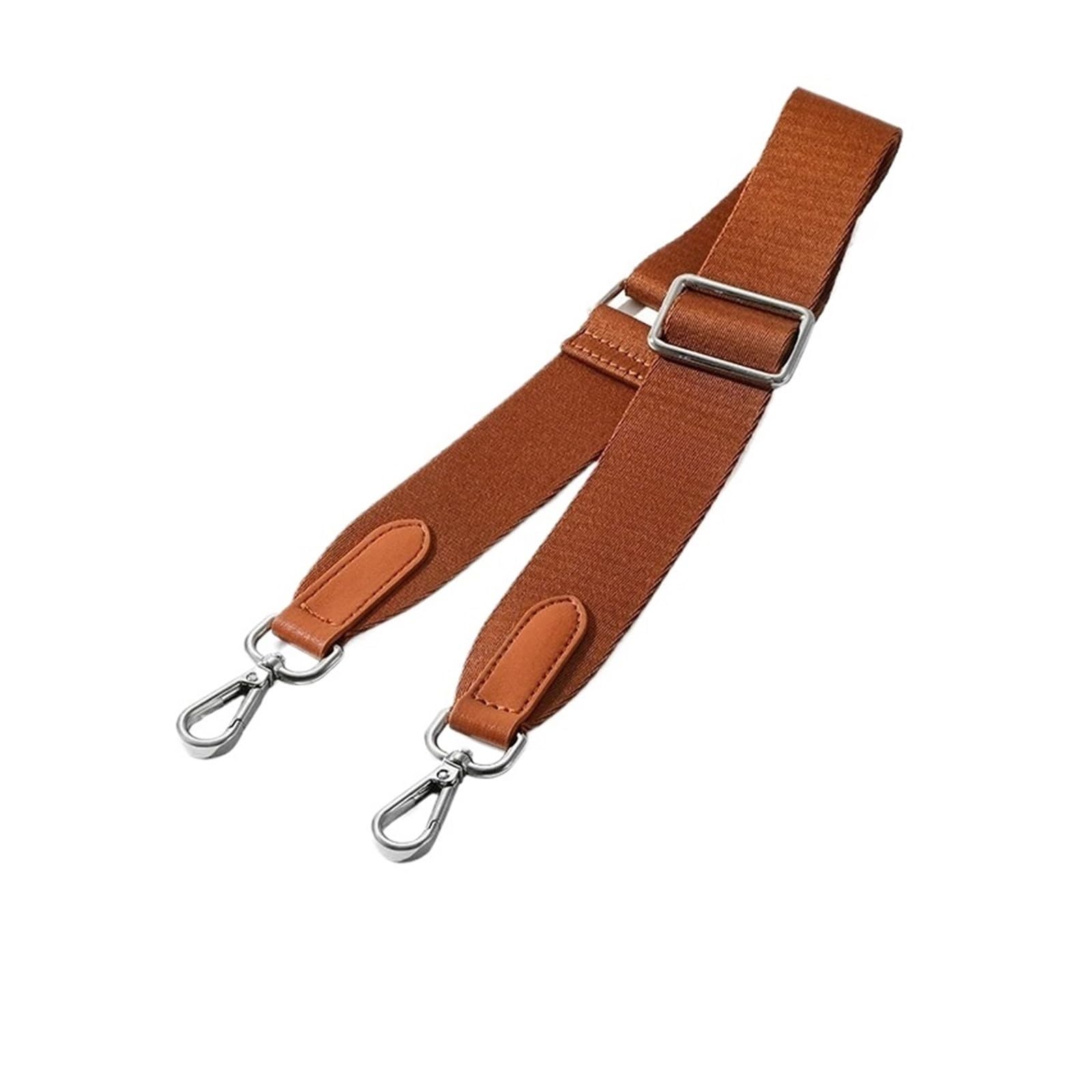 Correa de hombro ajustable en tela marrón plata para bolso bandolera de mujer