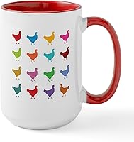 Vista 48 de CafePress Chicken Whisperer - Taza grande de cerámica (15.0 fl oz)