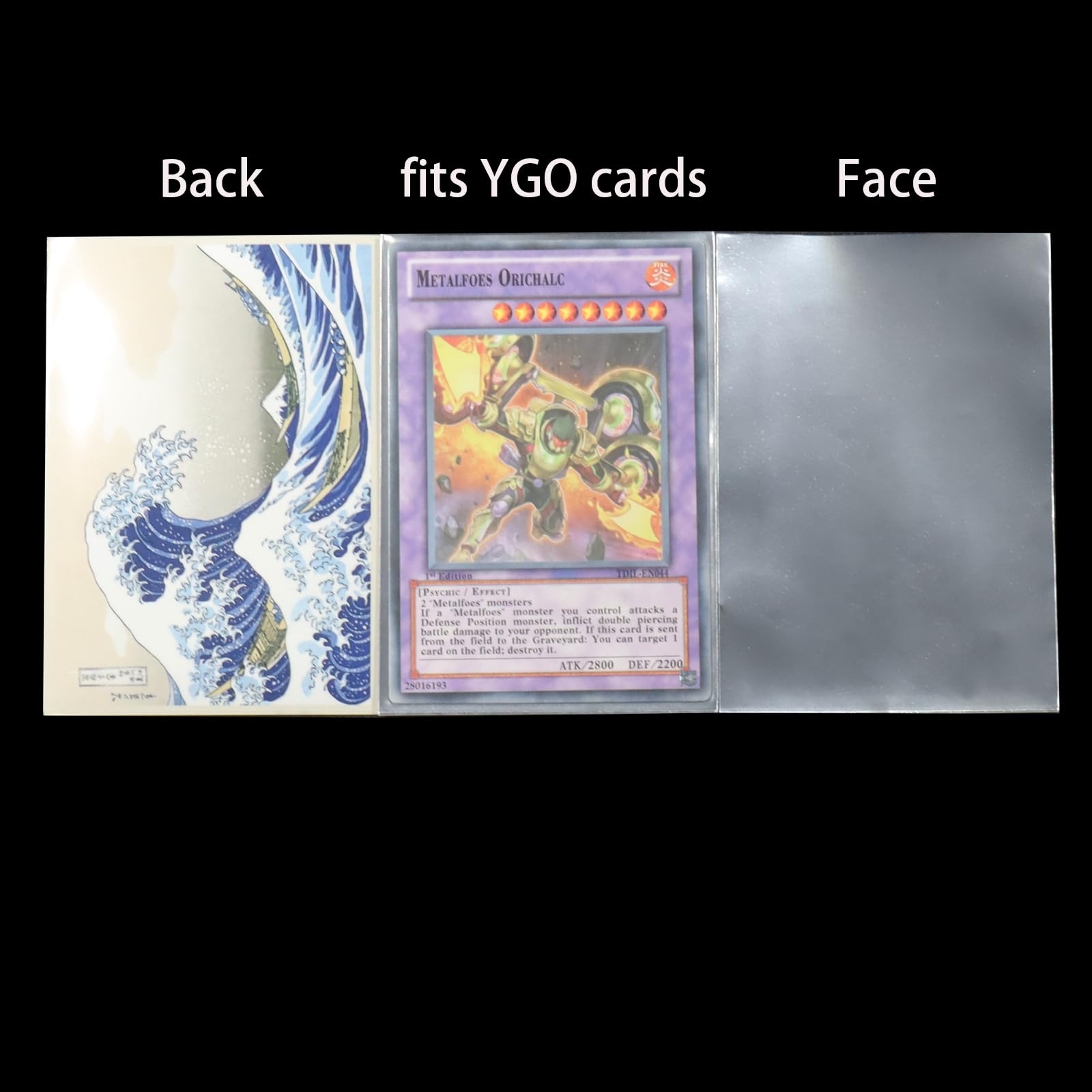 Amazon.com: 120PCS The Greate Wave Printing Art Card Sleeves for Small ygo  Japanese Sized Card Standard Sized Cards (62x89mm Glossy) : Toys & Games
