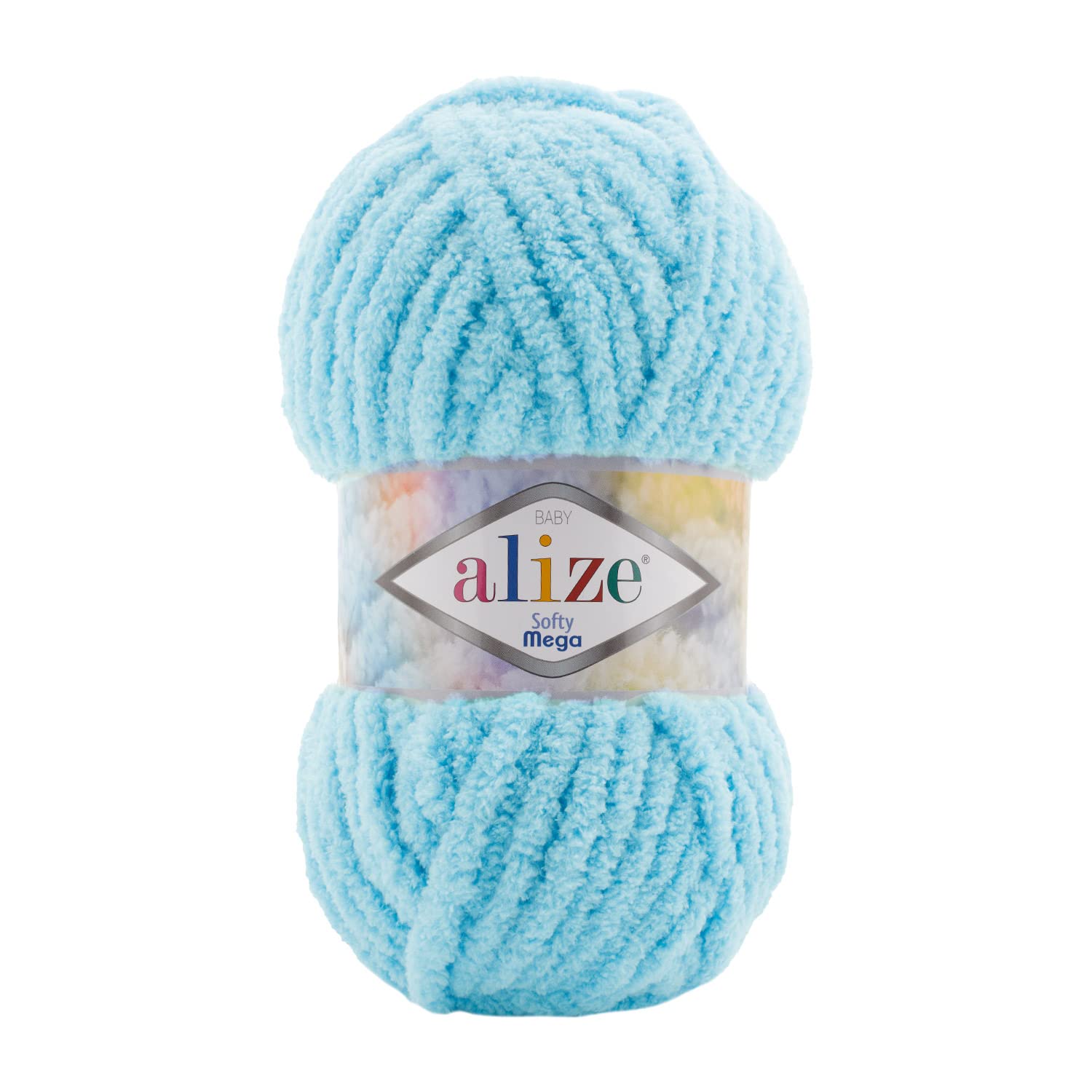 Alize Softy Mega Chunky Blanket, Scarf, Baby Knitting Crochet Yarn 100g Ball (1, 128) — image 1