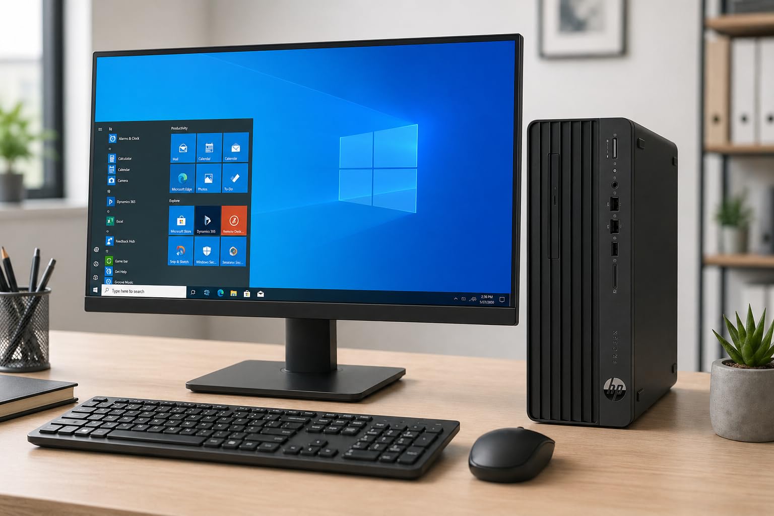 HP ProDesk 400 G7 SFF Desktop PC, Core i5-10400, 16GB RAM, 512GB