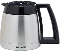 Cuisinart DGB-600RC 10-Cup Stainless Steel Thermal Carafe with Lid, Chrome - OEM Replacement for Coffeemakers