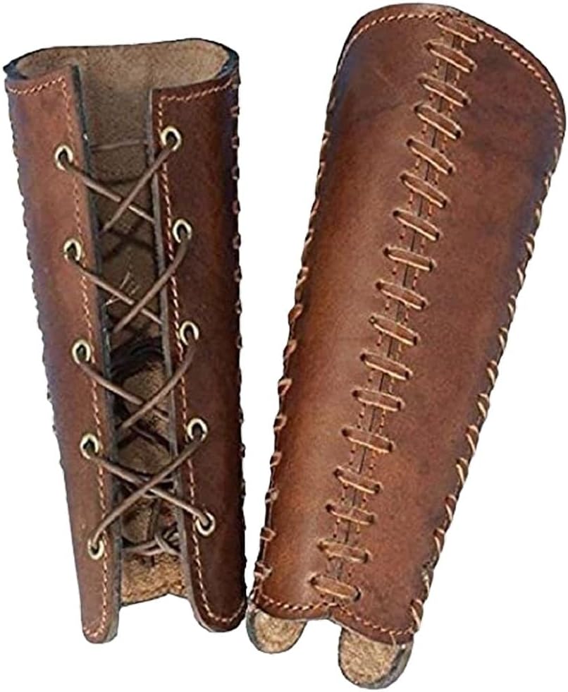 Squires Leather Bracers-Brown Armour
