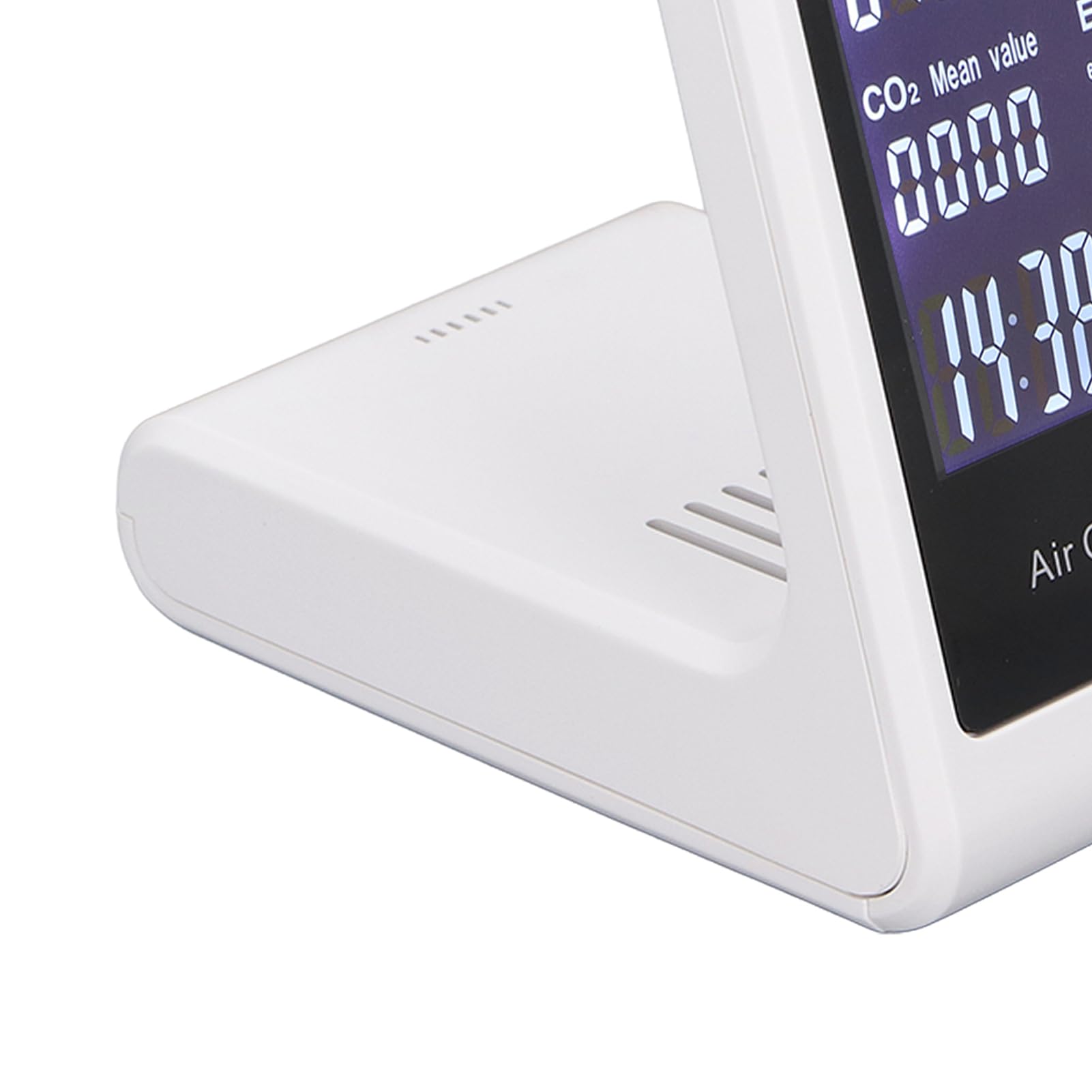 Eujgoov Medidor de CO2 Detector de Calidad del Aire Detector de CO2 7 en 1 Prueba en Tiempo Real con TVOC HCHO Alarma de Temperatura y Humedad de 400 a 2000 Ppm para Uso en Interiores y Oficinas en