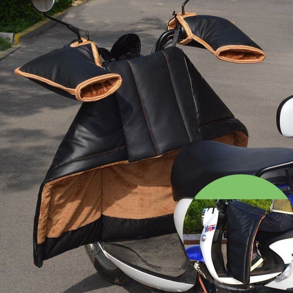Sanfly Couvre-Jambes pour Scooters, Protection Contre la Pluie, Le Vent et Le Froid, Couverture de Moto, genouillère, Couvre-Jambes, Couette d'hiver avec Manches de poignée