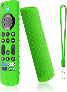 Glow Remote Cover Replacement for Smart TV Omni Series，4-Series and Toshiba ct-rc1us-21 Remote Controller, Silicone Case with Lanyard, Glowing in The Dark