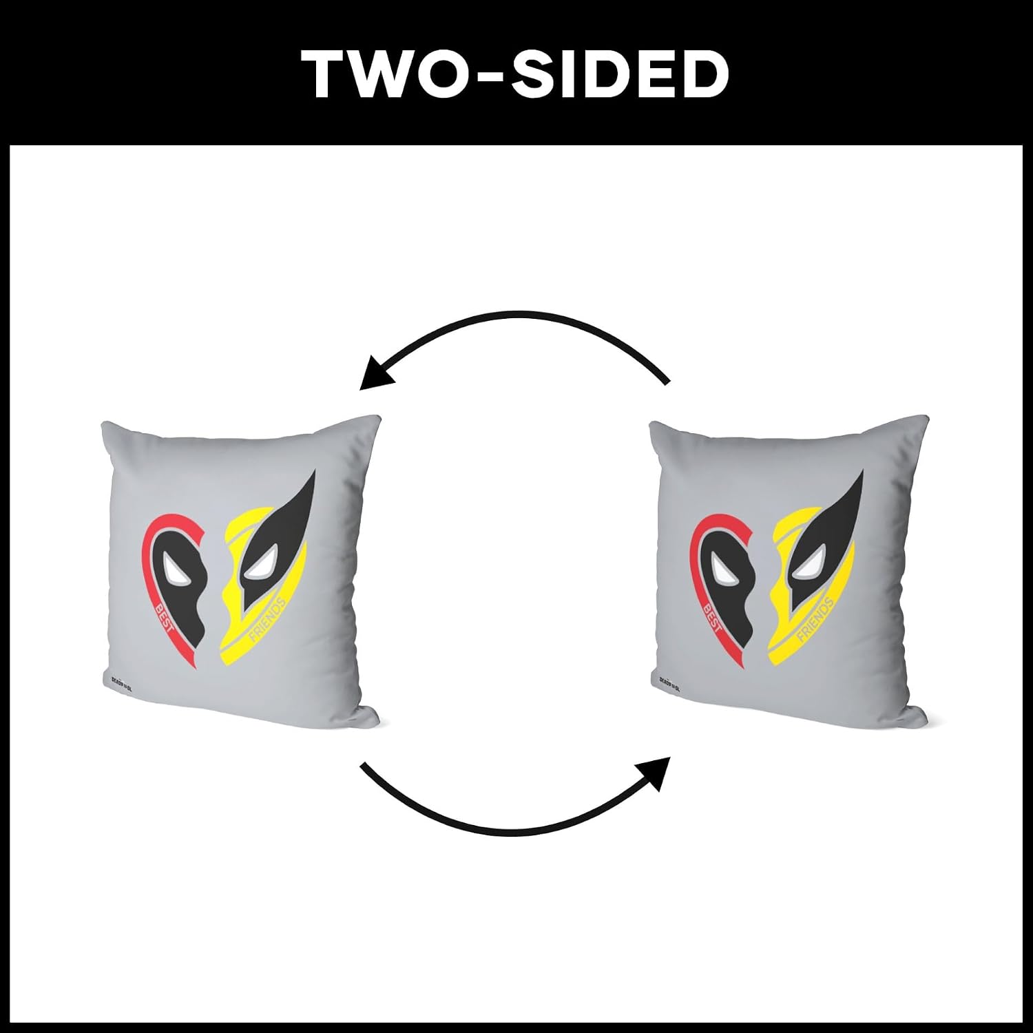 Northwest Deadpool Throw Pillow, 18" x 18", Bestest of Friends