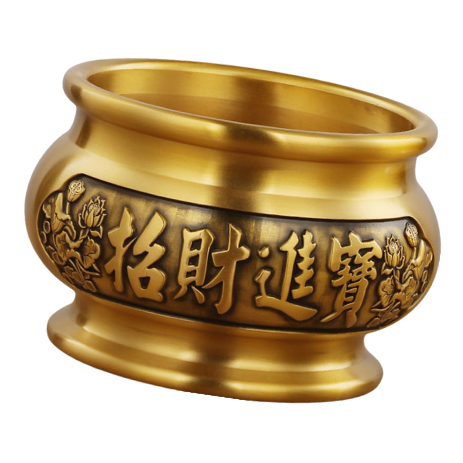Bruciatori di incenso classici in ottone per benedizioni domestiche ornamento decorativo appassionati culturali titolari di incensi cinesi