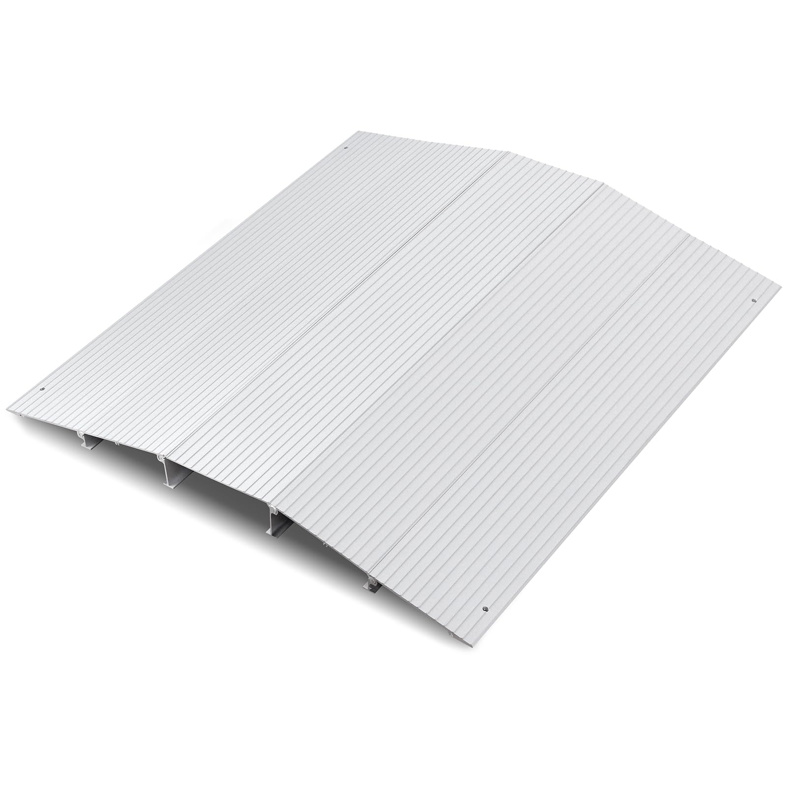 Photo 1 of 2" Rise Door Threshold Ramp, Aluminum Bridge Ramp and Entry Ramp for Wheelchairs, 29.5" W x 27" L Adjustable Non-Slip Ramp for Patio Sliding Door, Steps and Garage, 800 Lbs Capacity