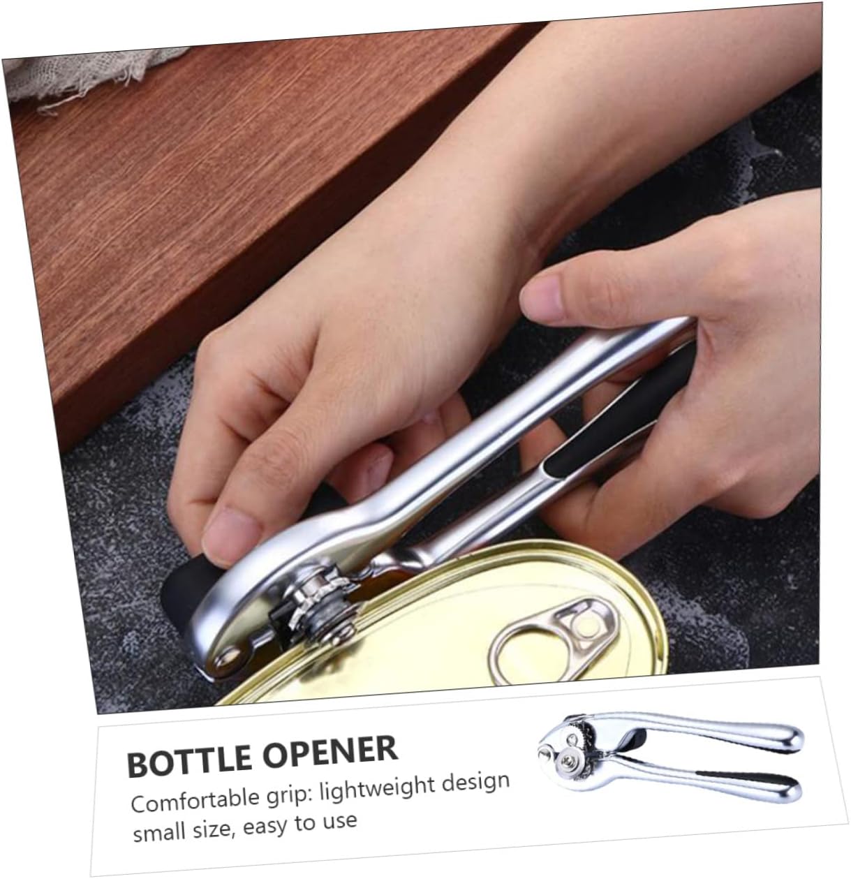 Generic 1pc Can Opener Can Top Opener Opener for Cans Automatic Openers Soda Can Lids Bucket Opener Bottles Electric Open Can Gadgets Electric Opener Silver Stainless Steel