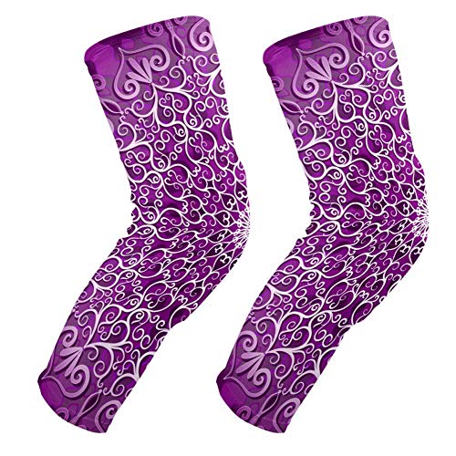 Genouillères rembourrées de protection genou mandala violet femme homme
