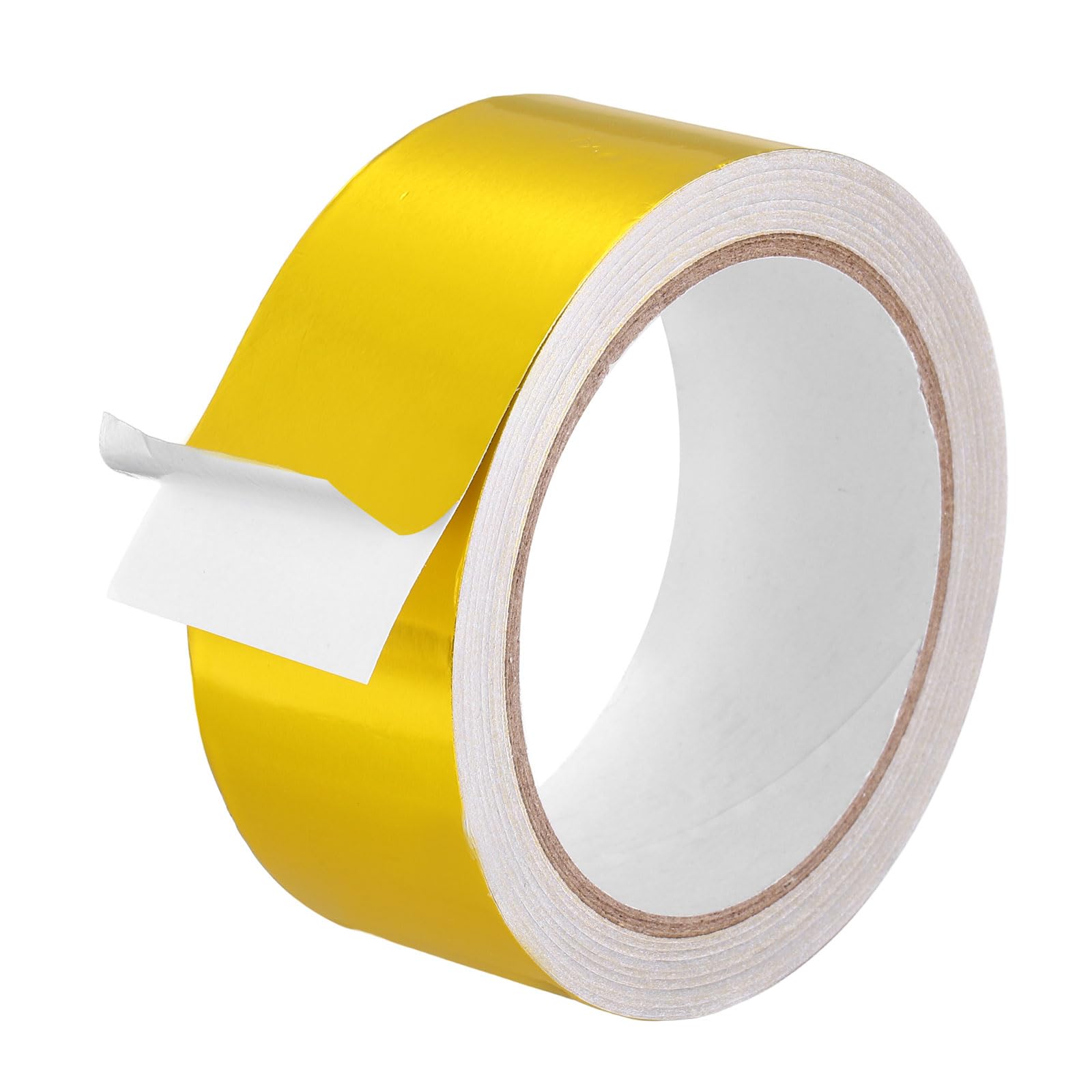 DEFANEX Aluminum Foil Tape (40mm x 20m, 0.06mm, Gold) Heat Resistant Metal Tape, for HVAC Sealing Patching Hot Cold Air Ducts