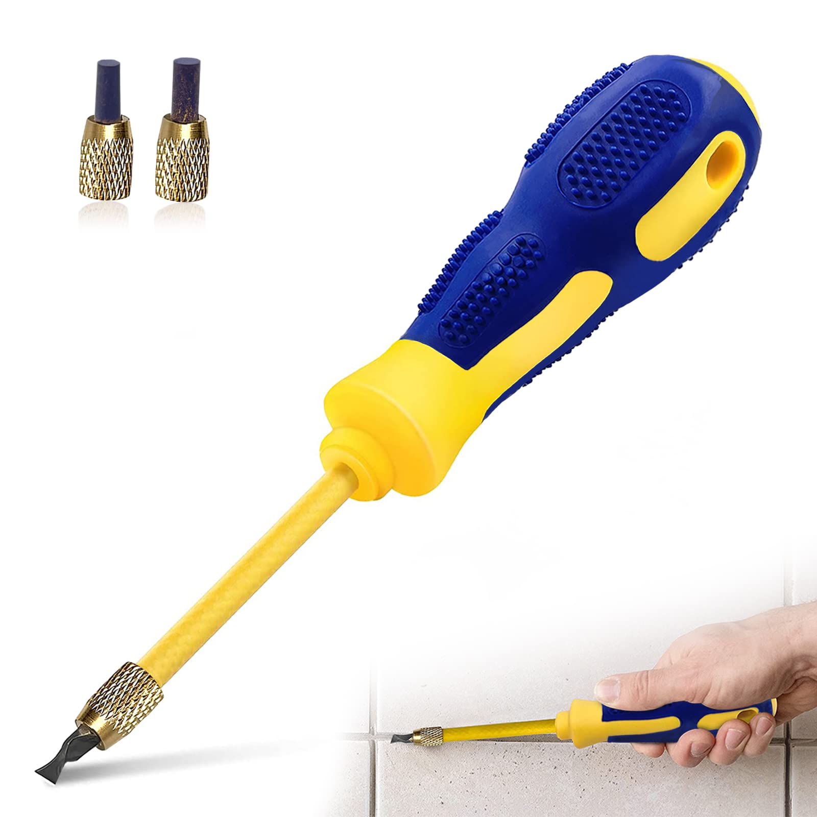 Buy 4 In 1 Tile Grout Remover, Grout Scraping Rake Tool with 2 Carbide