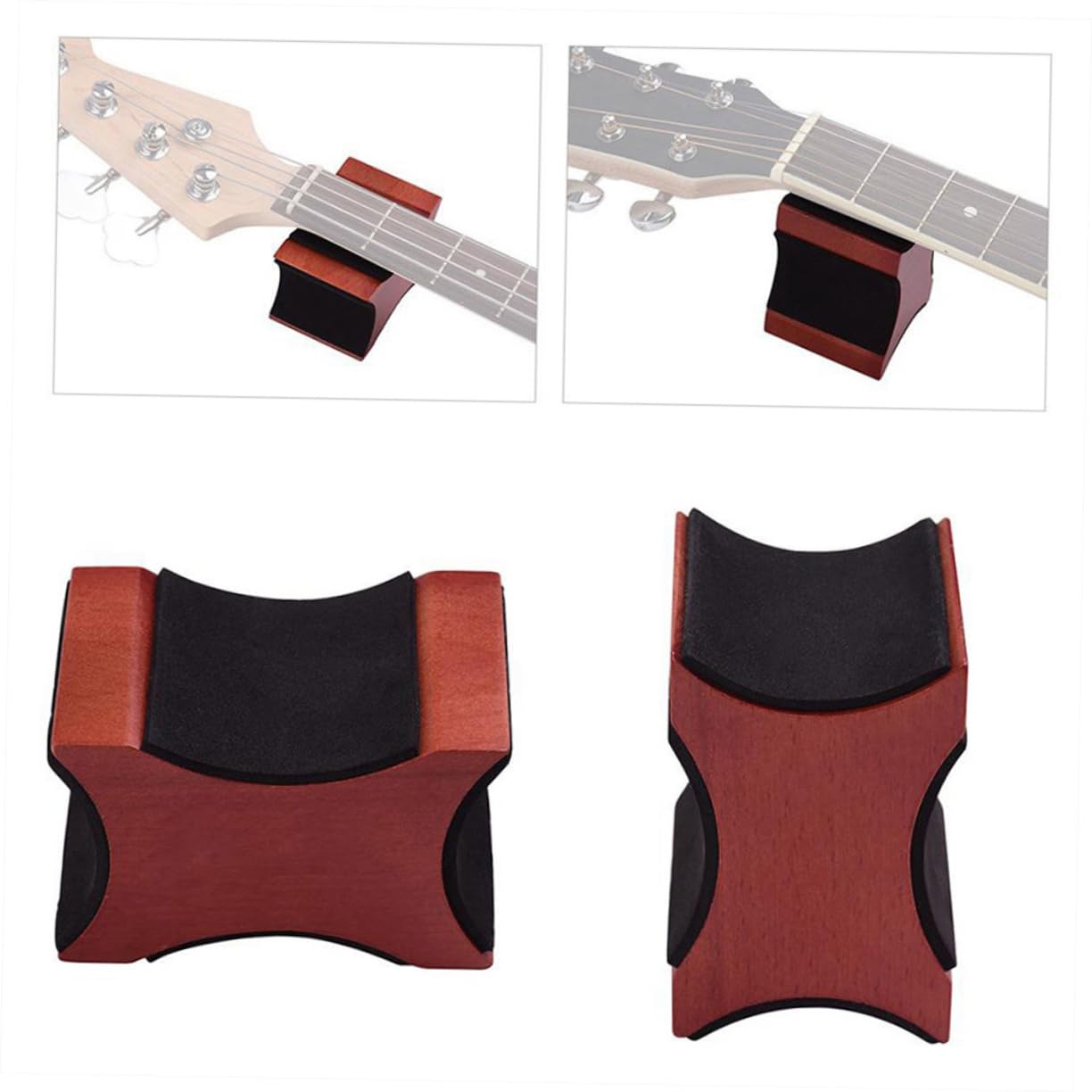 Wakauto Guitar Neck Rest Holder Acoustic Guitar Rest Musical Neck Pillow for String Instruments