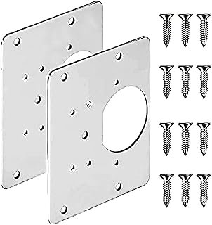 Cabinet Hinge Repair Plate,Kitchen Cupboard Door Hinge Repair Kit,Hinge Repair Brackets Kit Includes Fixing Screws,for Wood,Furniture,Shelves,Cabinet Hinge Repair Brackets Kit Hinge Repair Kit Cabinet Hinge Repair Plate Hinge Repair Plate (2PC)