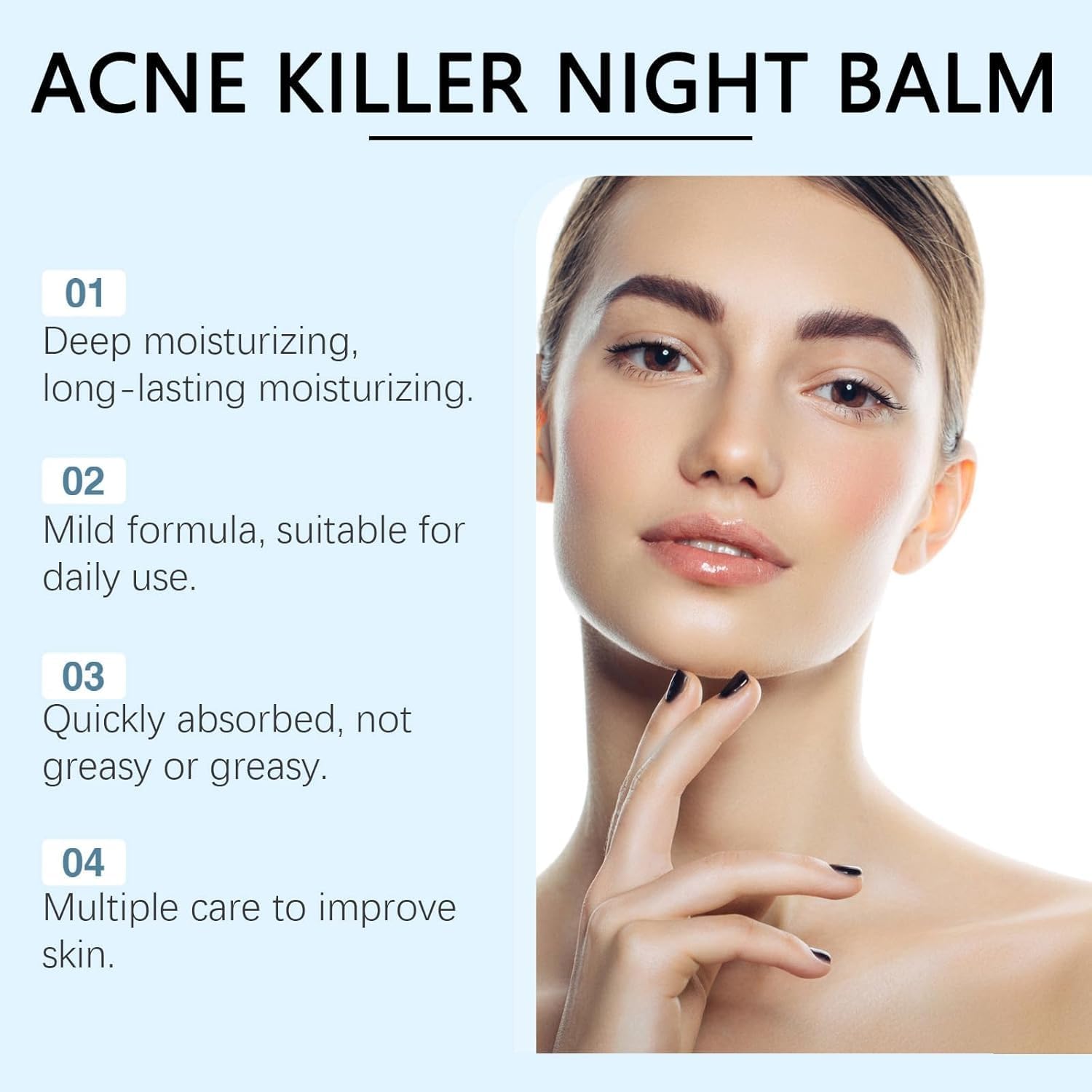 3Pcs Norse Organics Acne & Redness Killer, Norse Organics Acne Balm, Ultra-Performance Skincare, Acne Remove Skin Care Set, Acne Clearing Cream for All Skin Types - Image 5