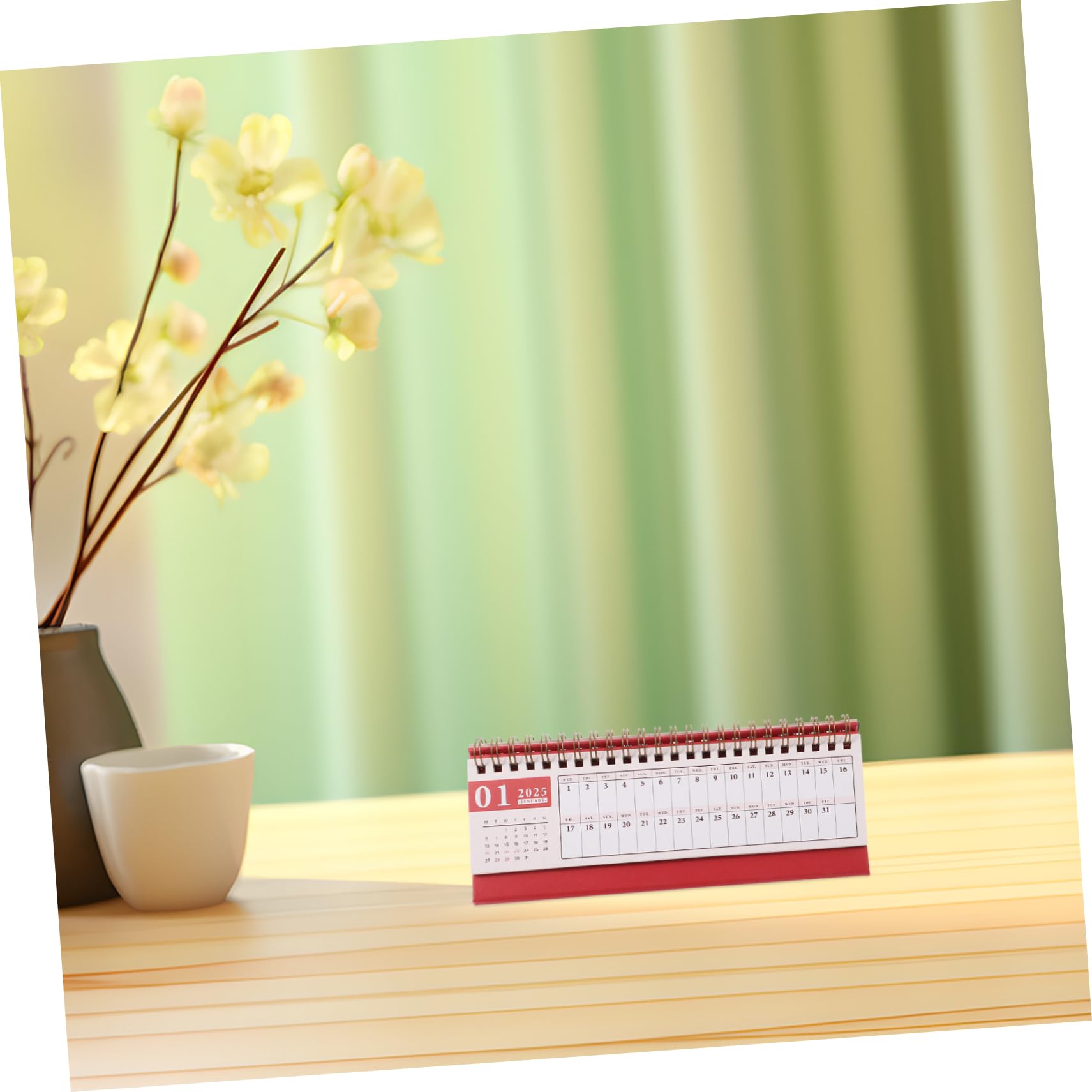 Housoutil 4 Pezzi Scrivania Orizzontale Mini Compatto per Ufficio e Aula Planner Elegante e Portatile per Organizzazione Quotidiana