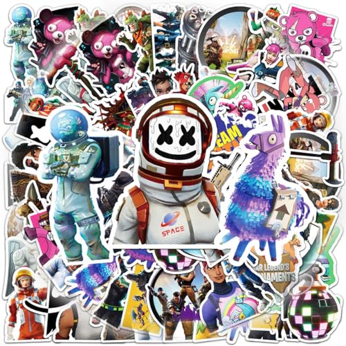 Doyomtoy Lot de 100 Autocollants Graffiti - Thème de Jeu, Imperméables, Punk Décalcomanie - Pour Bricolage, Fête, Bagages, Voiture, Ordinateur Portable,...