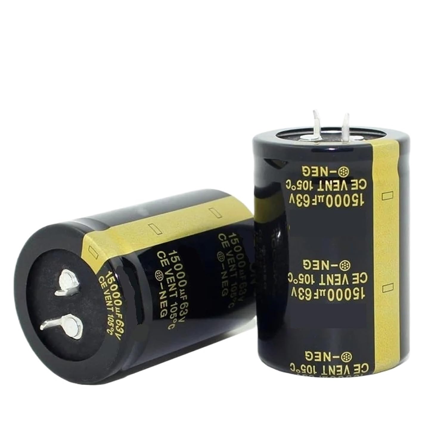 2PCS Audio Electrolytic Capacitor 25V 35V 63V 100V 200V 250V 400V 450V 6800UF 10000UF 22000UF for HiFi Amplifier Low ESR(450V150UF 25X30MM)