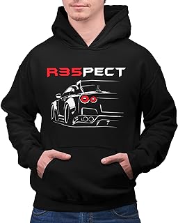 STYLN NISSAN SKYLINE GTR R32 R33 R34 R35 Hoodie | Adult Unisex Car Nismo Racing Automotive Enthusiasts Hooded Sweatshirt