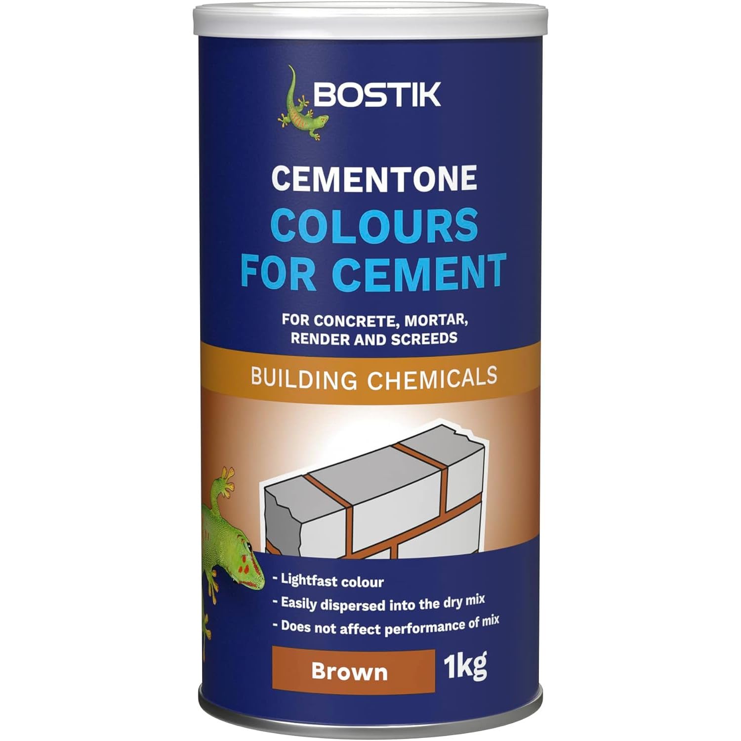 Amk Russet Brown Amk® Evo Stik Cementone Colours For Cement Colour Concrete Pigment Mortar Easy Mix Dye Diy At Home 1Kg