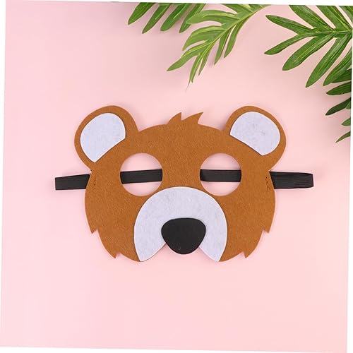 Miniatura 5 de Toyvian Máscaras de animales para niños, 12 unidades, máscaras de animales para niños, máscaras con forma de animal, accesorios de rendimiento para