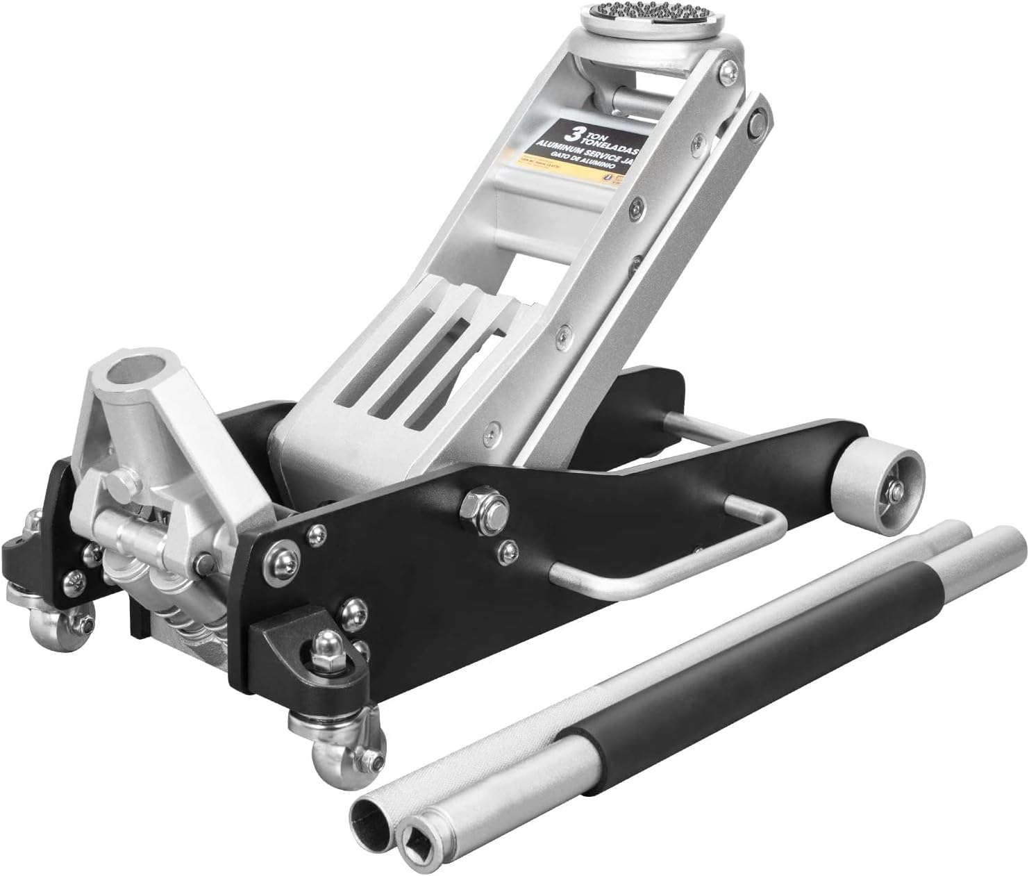 Torin AT830003XLB Low Profile Economic Aluminum Service/Floor Garage Jack with Quick Lift Pump, 3 Ton (6,000 lb) Capacity, Black