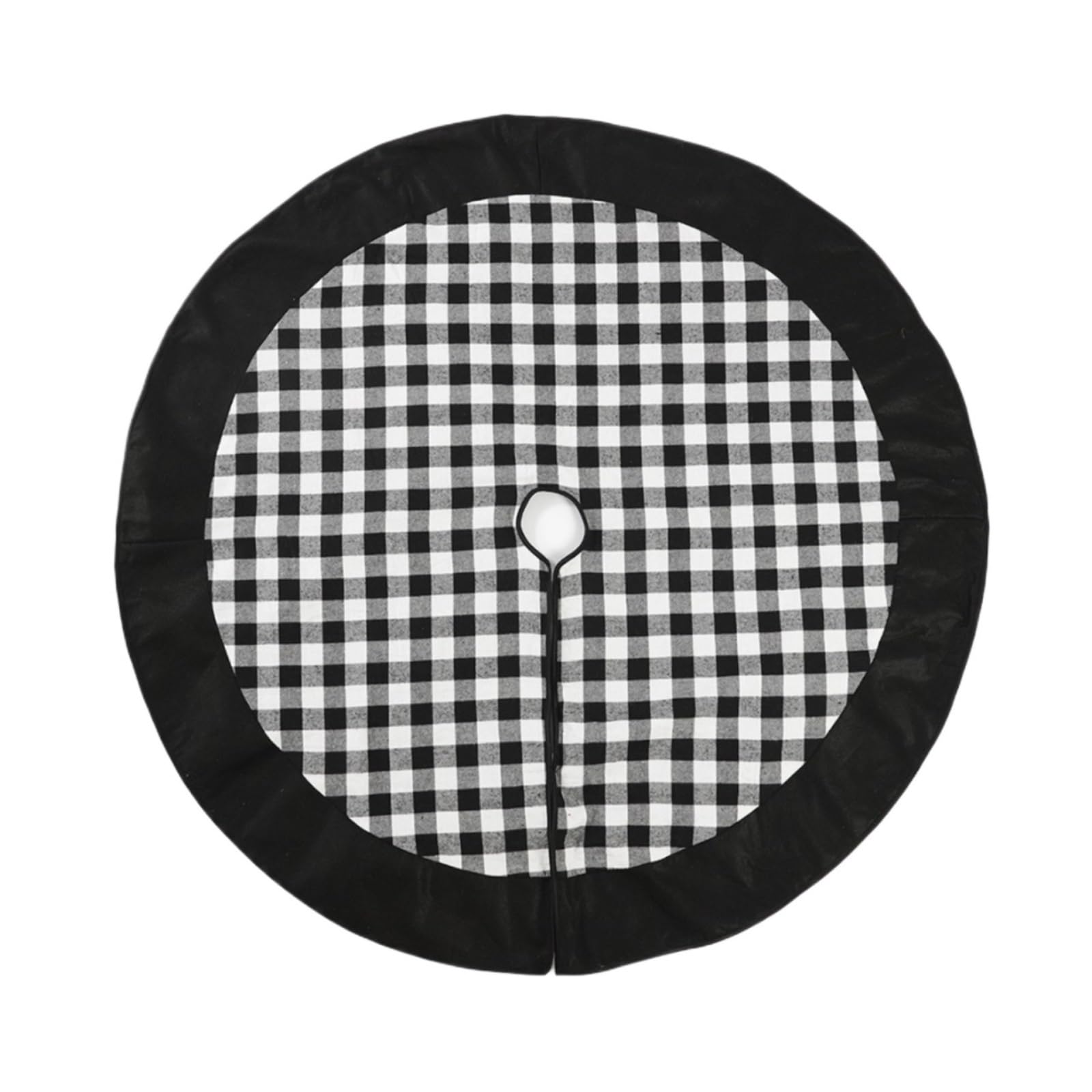 Weihnachtsbaum Rock, Überprüfen Sie Weihnachtsbaum-Rock-Land-Weihnachtsbaum-Dekorationen-Baum-Röcke-Weihnachtsverzierungen Decke Weihnachtsbaum(Black)