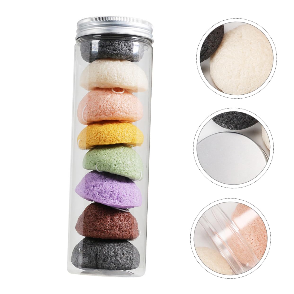 POPETPOP 24piezas Esponjas Faciales Naturales De Exfoliación y Limpieza Profunda Esponjas De Para Cuidado Facial Para Piel Sensible y Limpieza Diaria