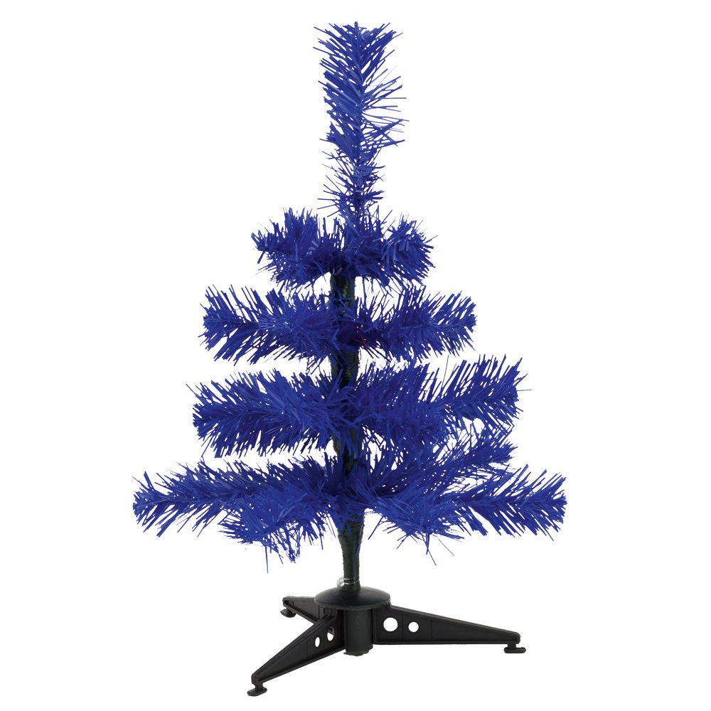 Ebuygb Blue Mini Artificial Christmas Tree,