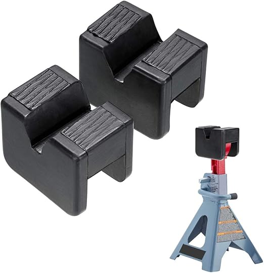 Skelang 2 Pcs Jack Stand Pad, Axle Stand, Universal Slotted Protector Pad for Jack Stand, Pinch