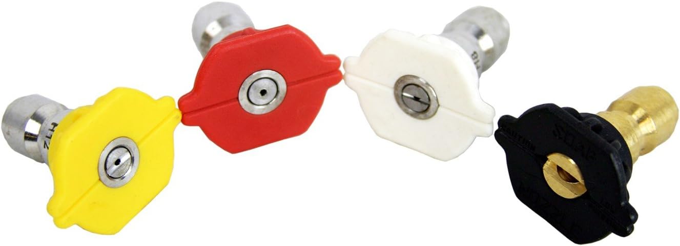 BE Pressure Washer Quick Connect 2.5 GPM Nozzles, 4