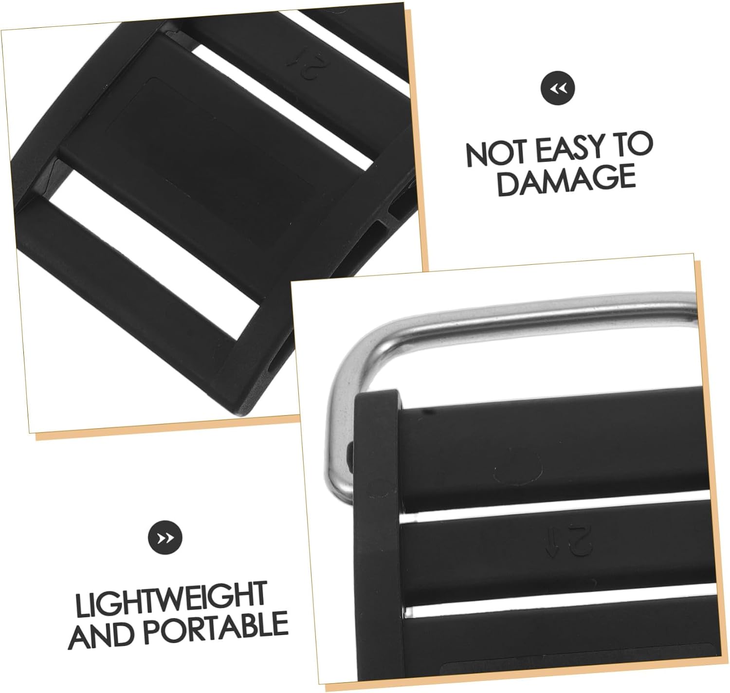 PRETYZOOM Scuba Diving Tank Buckle with Anti-Slip Cam Strap, Lightweight Plastic and Stainless Steel Clip for Enhanced Stability, Versatile Compatibility for Diving and Underwater Activities