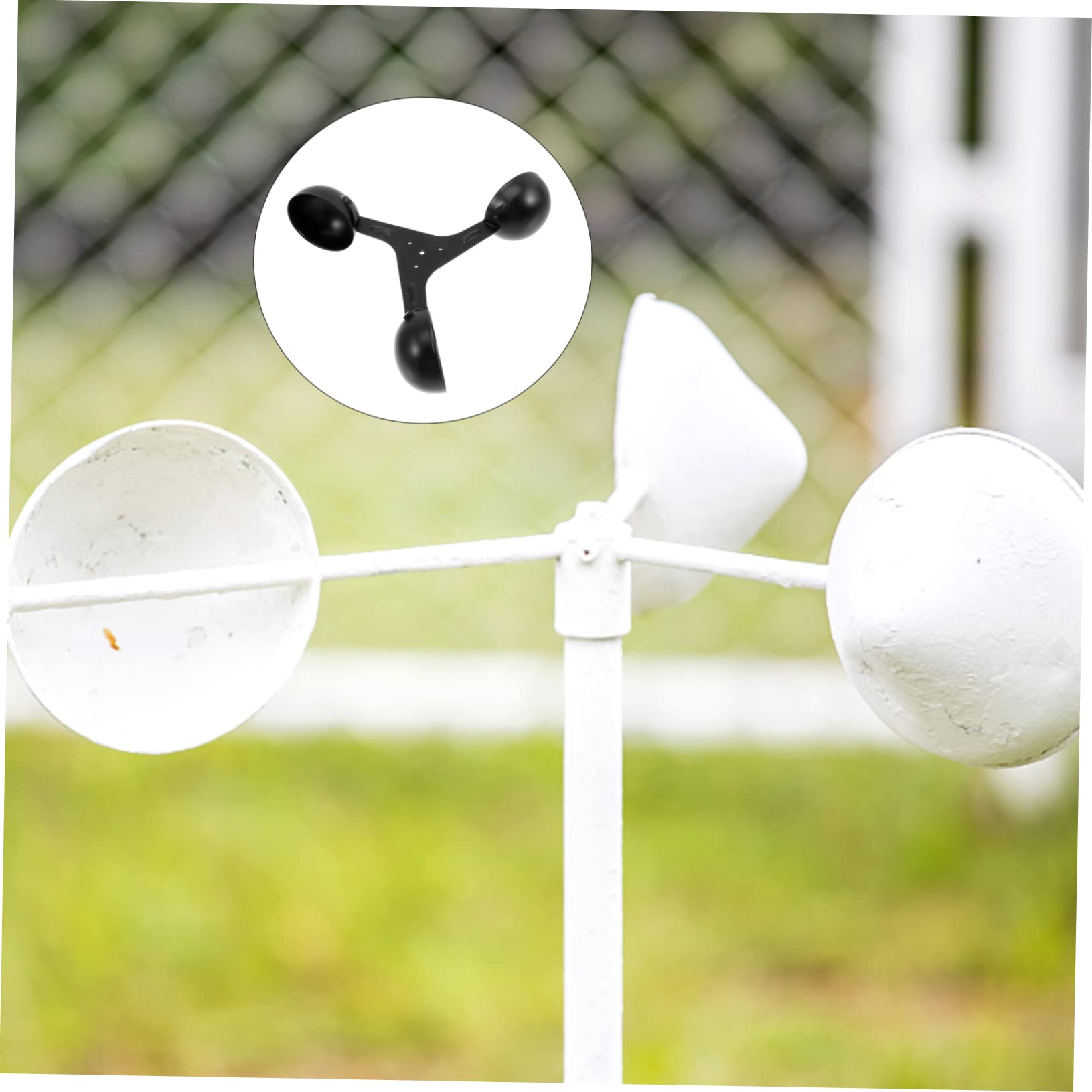 VANZACK Czujnik Wiatru Cup Anemometr Do Pomiaru Prędkości Wiatru z Wymienny Element Do Stacji Meteorologicznych i Obserwacji Środowiska Lekki i Łatwy Montażu