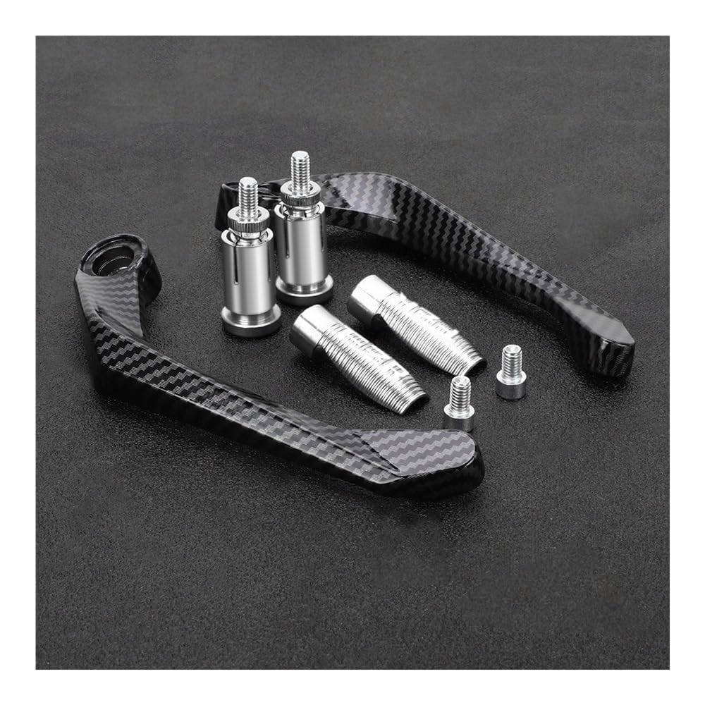 BEQLXTA Brake Lever Guard Motorcycle Handlebar Brake Clutch Lever Hand Guard Protector Handguard for FZR1000 FZR250 FZR400 FZR400RR FZR600 FZR600RR(Silver with Logo)