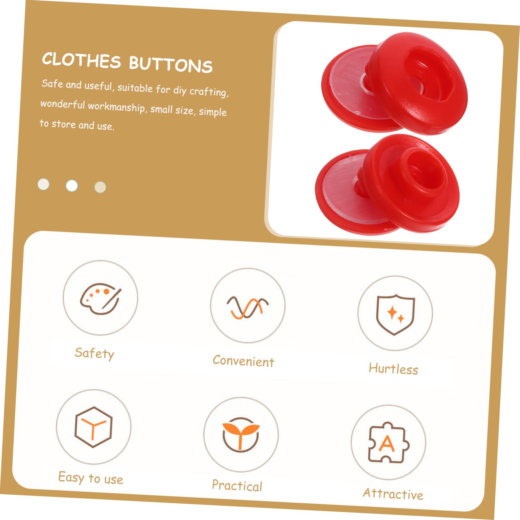 TEHAUX 500sätze Snap Buttons Für Kleidung Robuste Langlebige Druckknöpfe Aus Kunststoff Für Diy-projekte Und Kinderbekleidung Einfache Anwendung Vielseitig Einsetzbar