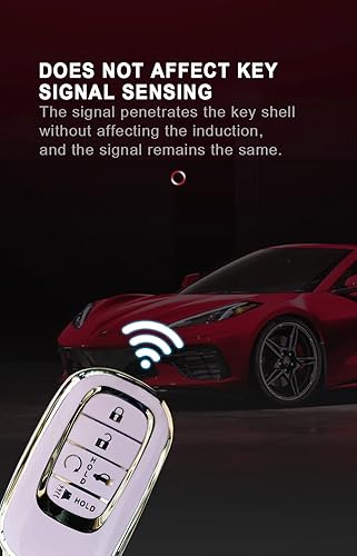 Miniatura 7 de ontto Funda para llavero de 5 botones para llave inteligente Honda 2022 2023, funda suave y duradera de TPU para llave de automóvil Civic Accord