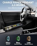 Fanttik Slim V8 Apex Aspirateur de Voiture,Haute Puissance D'aspiration 19KPa Aspirateur à Main,Charge Rapide USB-C Aspirateur sans Fil pour Voiture,4 en 1 Aspirateur/Souffleur/Gonfleur/Pompe（Noir） - 6