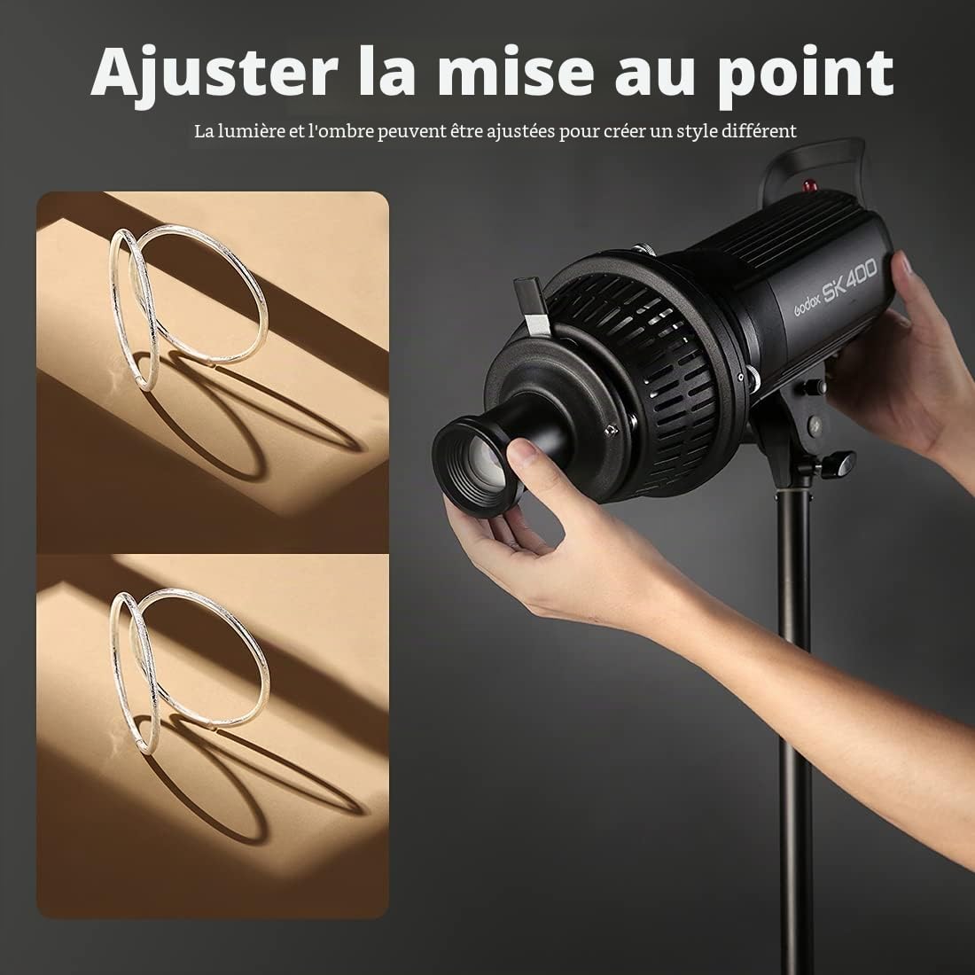 Ambitful Al-16 Cylindre de lumière à condensateur optique pour photographie d'art (support Bowens + ajustement)