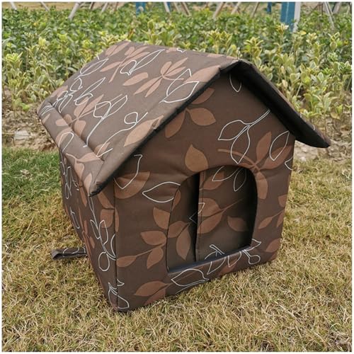 野良猫や野良犬のための防水・防寒対応のアウトドアペットハウス。このテント型ペットシェルターは、耐久性が高く、冬でもペットに暖かく快適な居場所を提供します。組み立てが簡単で、防風・防水性能を備えており、屋外だけでなく室内でもご利用いただけます。猫と犬の両方に