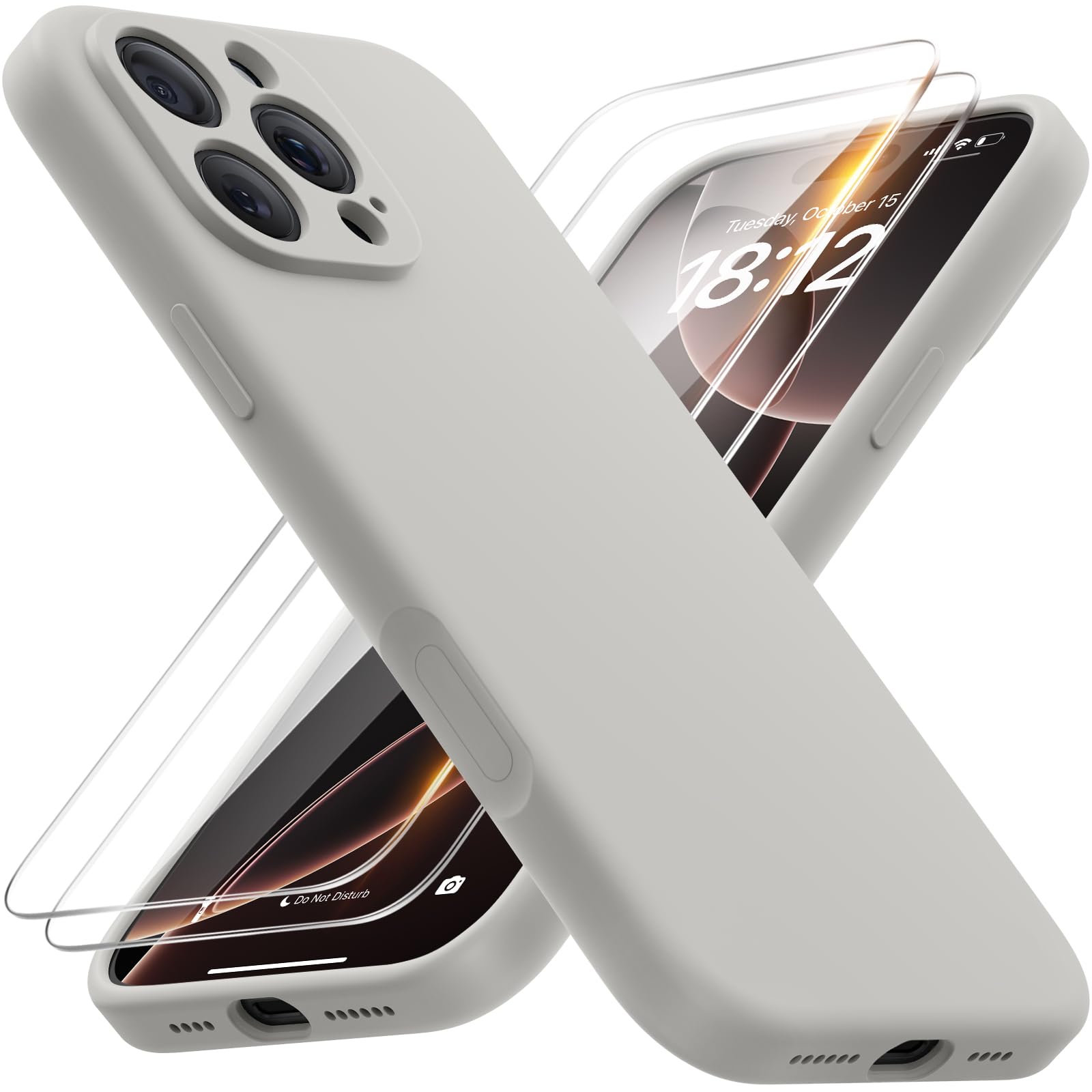 FlyReal Magnetic for iPhone 16 Pro Max Case, Compatible with MagSafe, (Integrated Silicone Camera Control Button & Camera Protection) +Screen