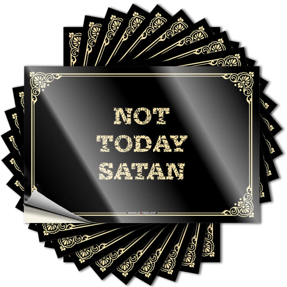 Fzfn Colour Bumper Funky, Layered Water Not Today Satan | Lake House Decorations(8X12cm)