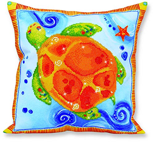 DIAMOND DOTZ Painting Kit: Pillow, DD16, Turtle Journey, 45x45cm