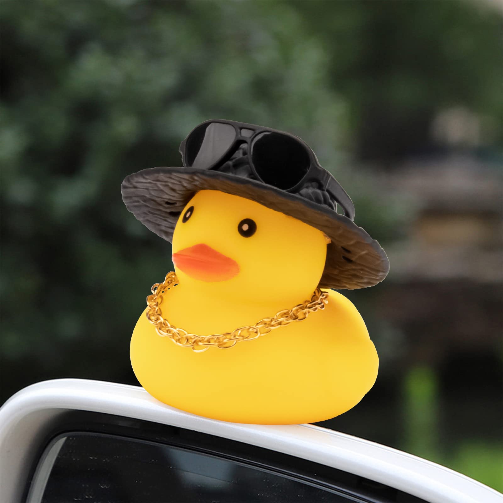 3 Canards Rigolos Pour Tableau De Bord - Chapeau, Lunettes, Bouteille, Son Amusant | Déco Voiture Ou Bureau