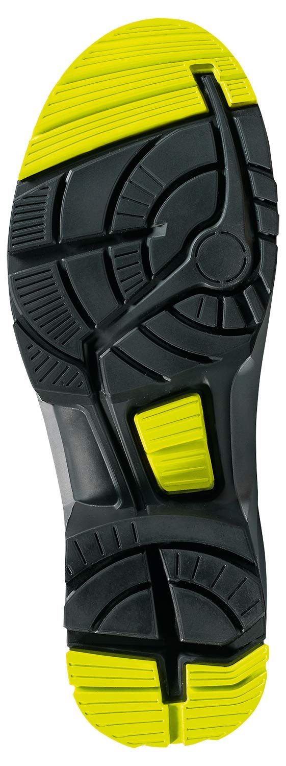 Uvex 1 BOA buty robocze - S1 SRC ESD - limonkowo-czarne - szerokość 12 / szerokie - GR