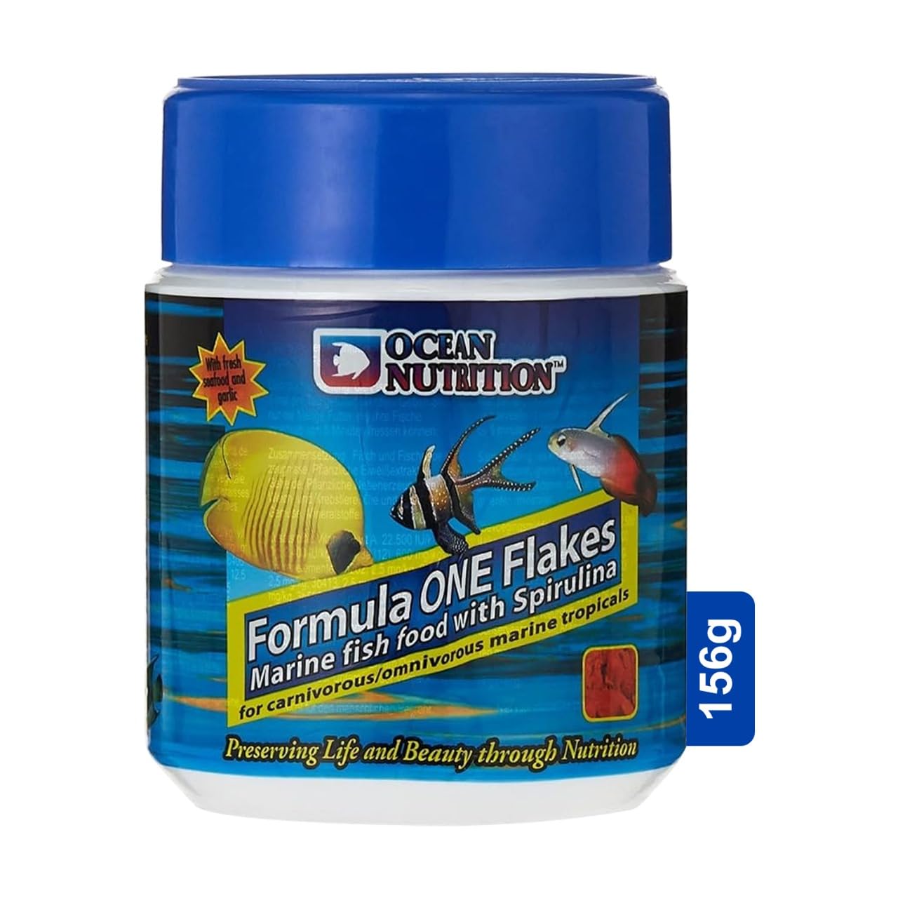 Ocean Nutrition (Original from Tunai Store) Formula One Flakes Marine Fish Food with Spirulina |156g| 55% Rich Protein for Carnivorous/Omnivorous Marine Tropicals (B0CV9YF4YM) Amazon Price History, Amazon Price Tracker
